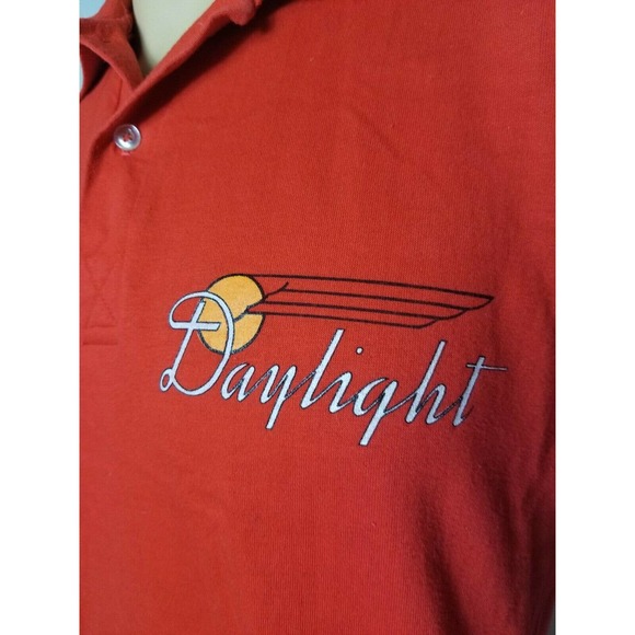 Vintage 1980s Daylight Train Locomotive Polo Shirt - Picture 8 of 8